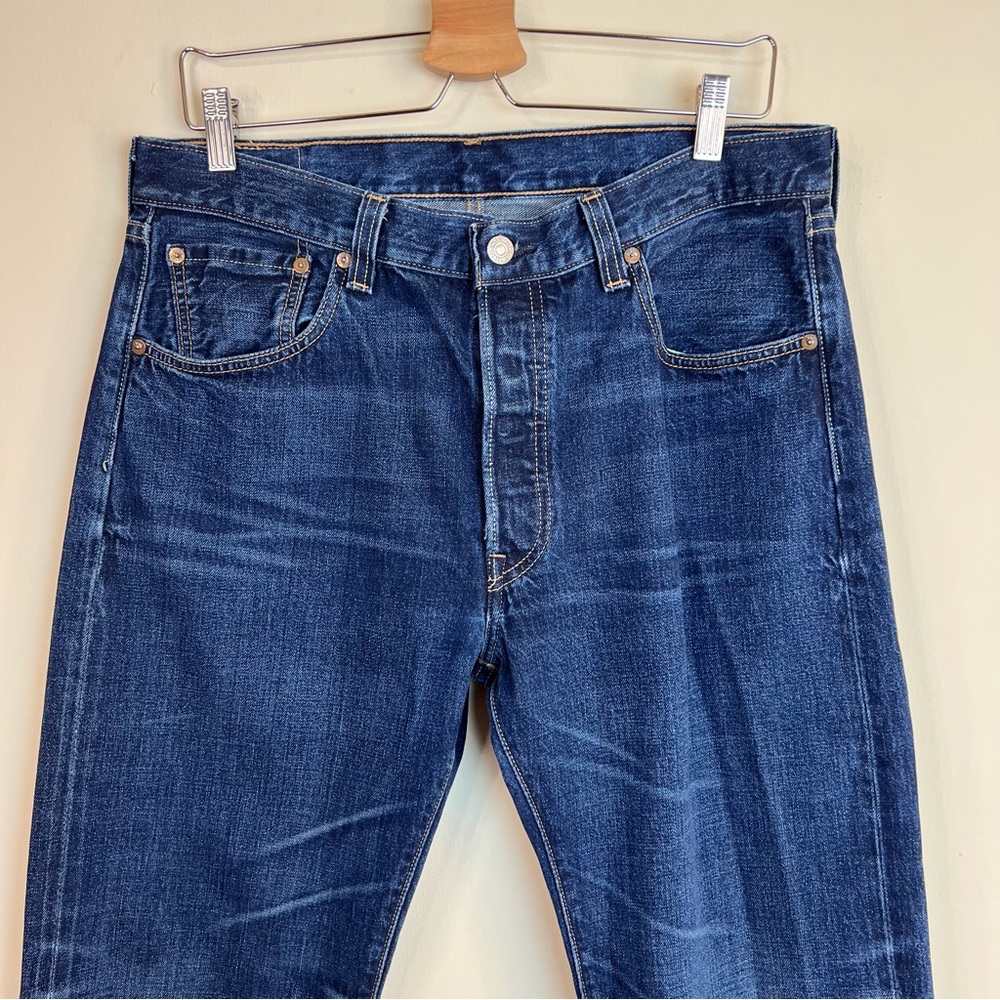 Levi's 501 Selvedge Button Fly Jeans For JCrew 34 x 30 - Picture 5 of 10